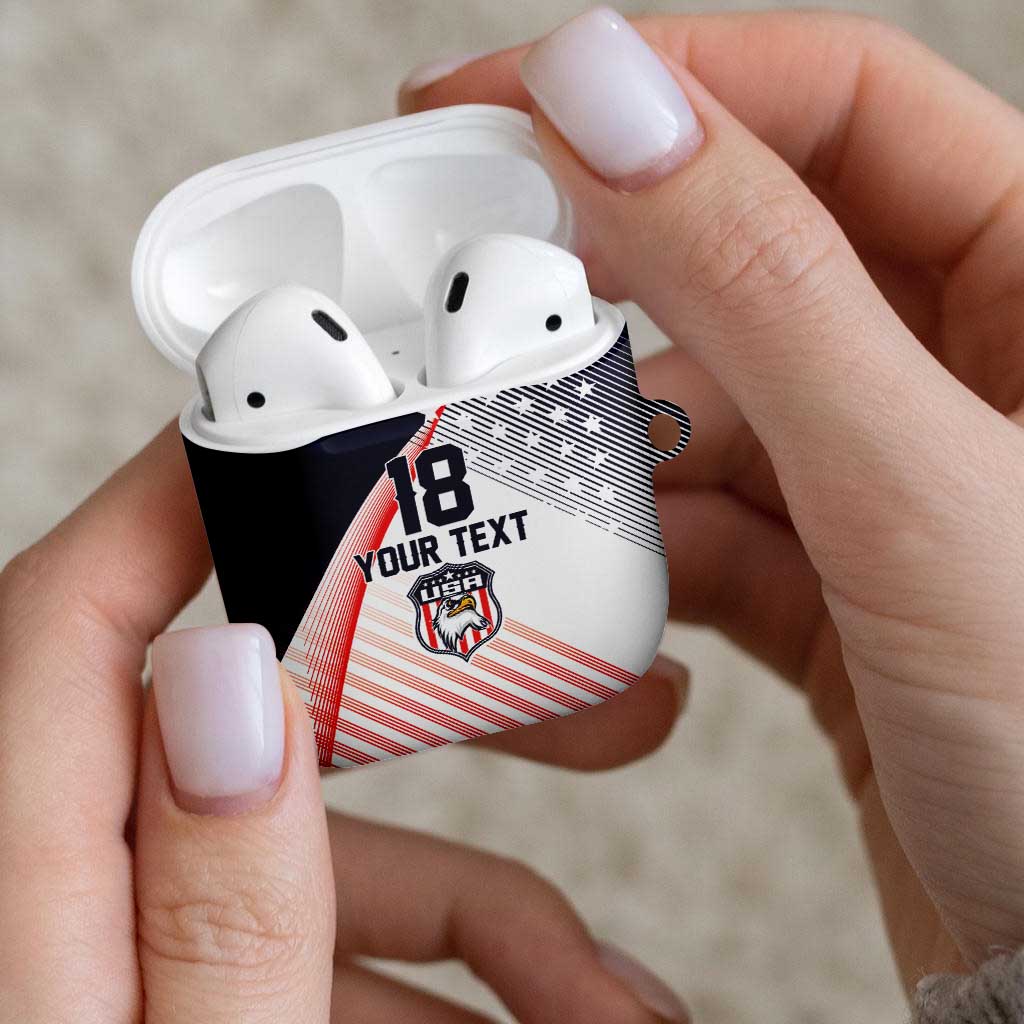 Custom USA Soccer AirPods Case Play With Pride - Wonder Print Shop