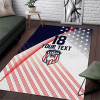 Custom USA Soccer Area Rug Play With Pride - Wonder Print Shop