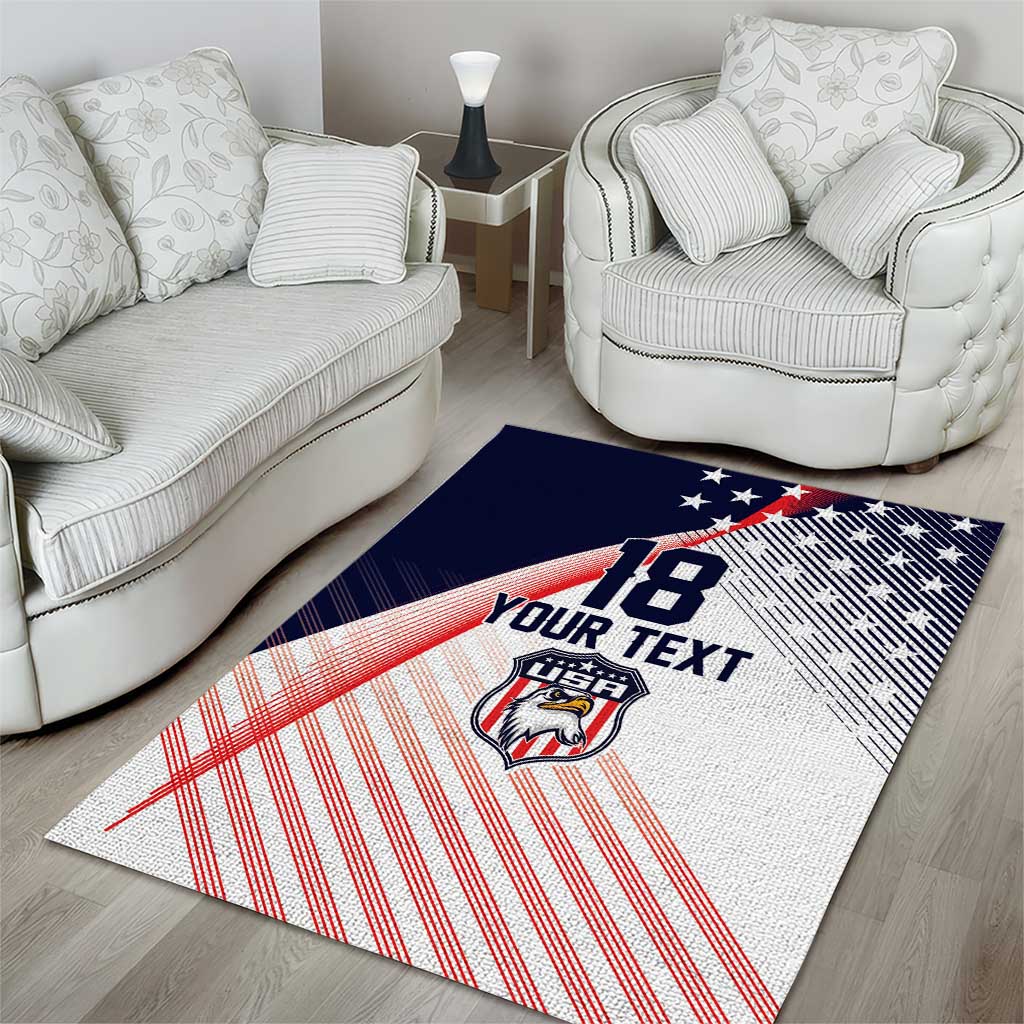 Custom USA Soccer Area Rug Play With Pride - Wonder Print Shop