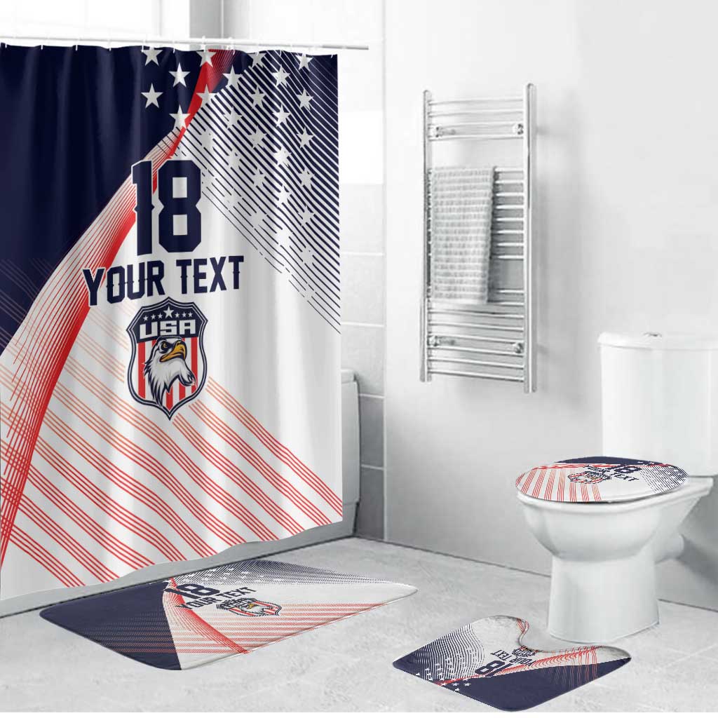Custom USA Soccer Bathroom Set Play With Pride - Wonder Print Shop