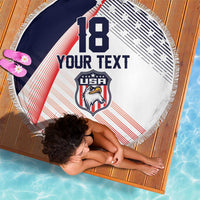 Custom USA Soccer Beach Blanket Play With Pride - Wonder Print Shop
