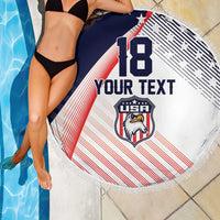 Custom USA Soccer Beach Blanket Play With Pride - Wonder Print Shop