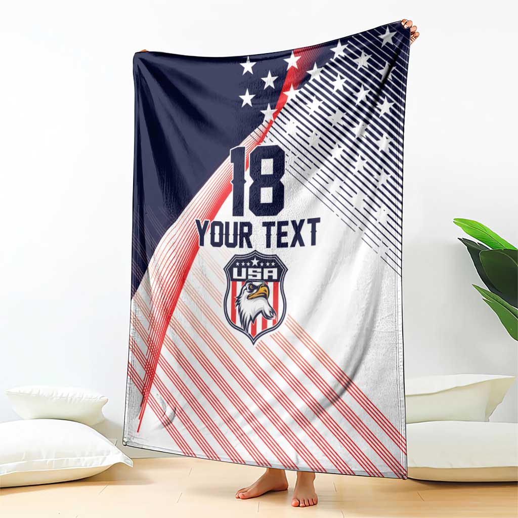 Custom USA Soccer Blanket Play With Pride - Wonder Print Shop