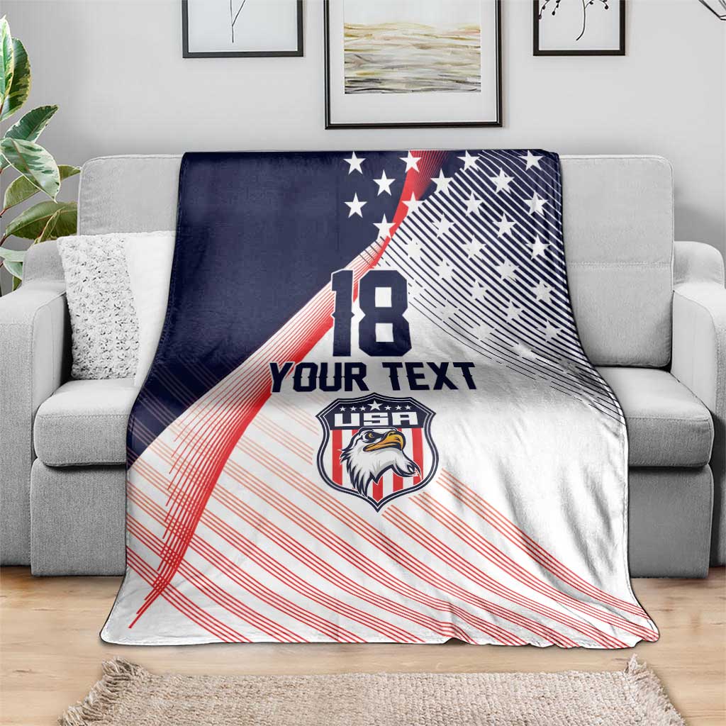 Custom USA Soccer Blanket Play With Pride - Wonder Print Shop
