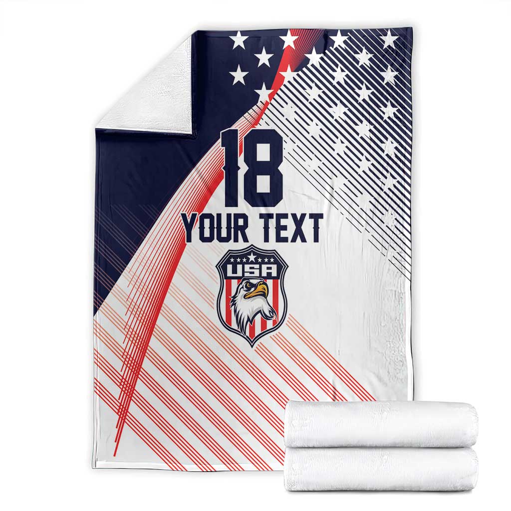 Custom USA Soccer Blanket Play With Pride - Wonder Print Shop