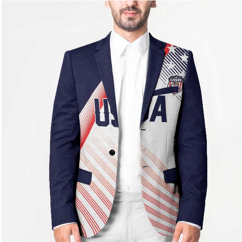 Custom USA Soccer Blazer Play With Pride - Wonder Print Shop