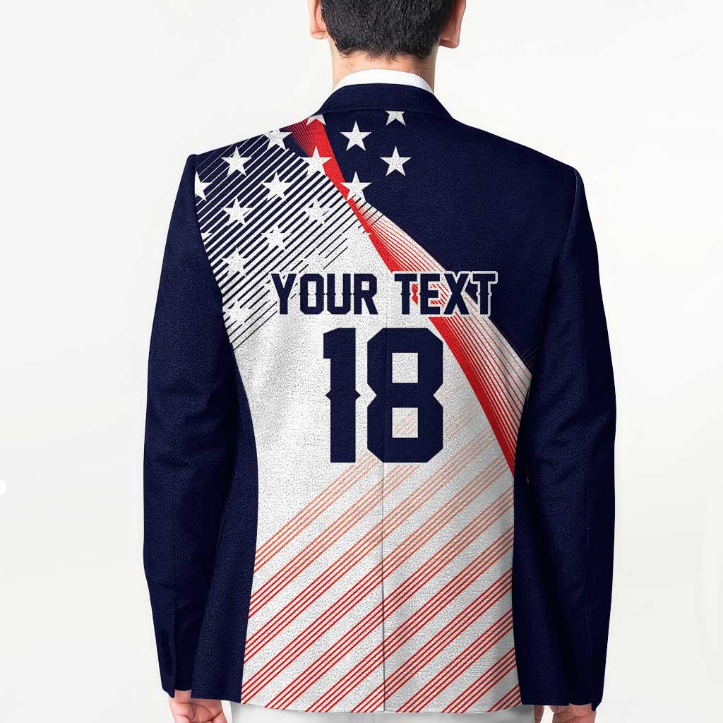 Custom USA Soccer Blazer Play With Pride - Wonder Print Shop