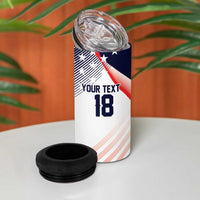 Custom USA Soccer 4 in 1 Can Cooler Tumbler Play With Pride - Wonder Print Shop