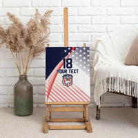 Custom USA Soccer Canvas Wall Art Play With Pride - Wonder Print Shop