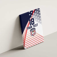 Custom USA Soccer Canvas Wall Art Play With Pride - Wonder Print Shop