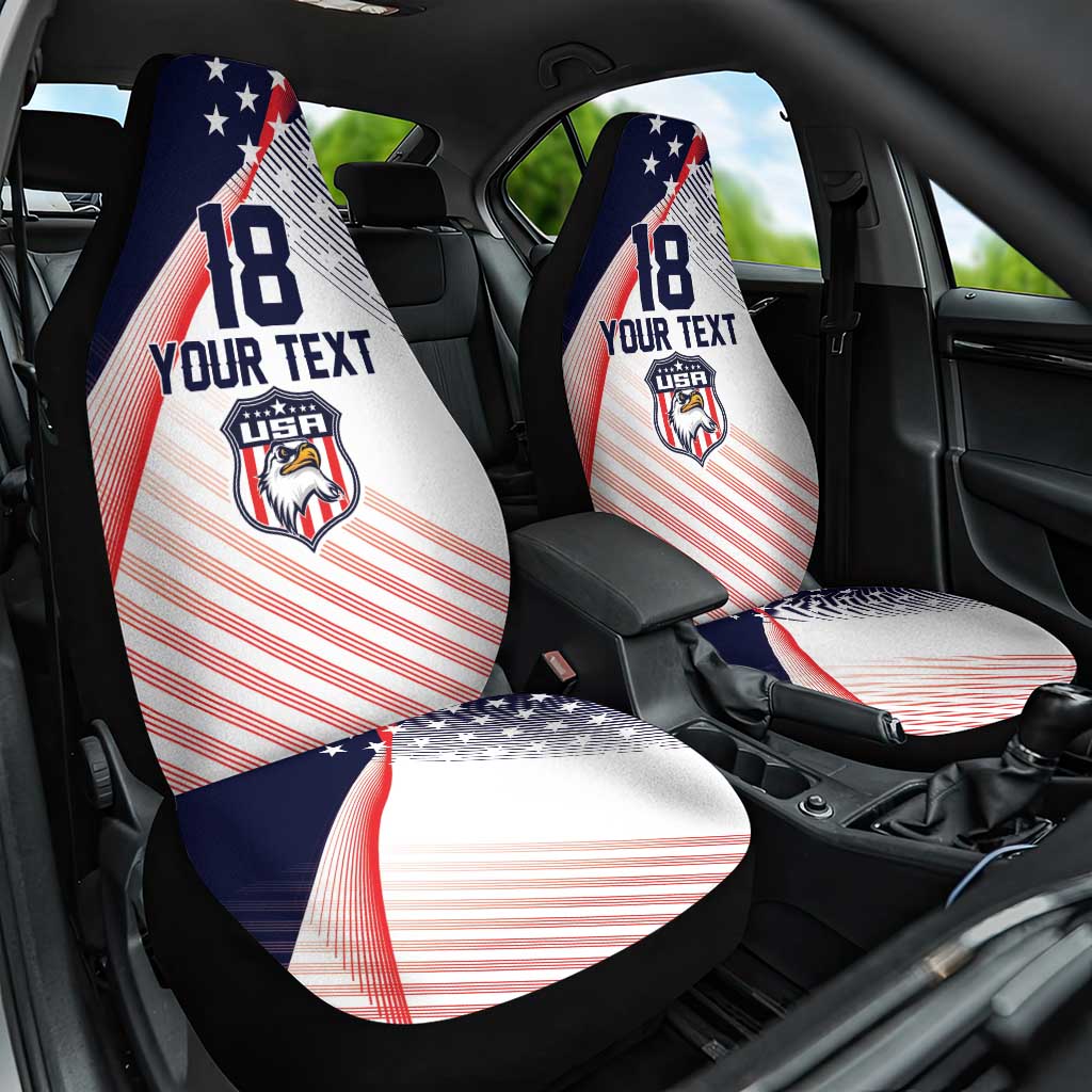 Custom USA Soccer Car Seat Cover Play With Pride - Wonder Print Shop