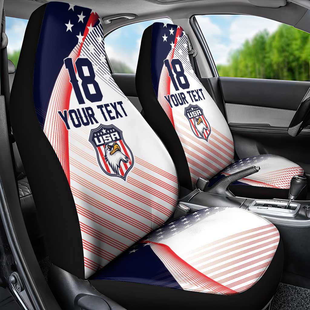 Custom USA Soccer Car Seat Cover Play With Pride - Wonder Print Shop