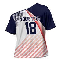 Custom USA Soccer Cross Shoulder Shirt Play With Pride - Wonder Print Shop
