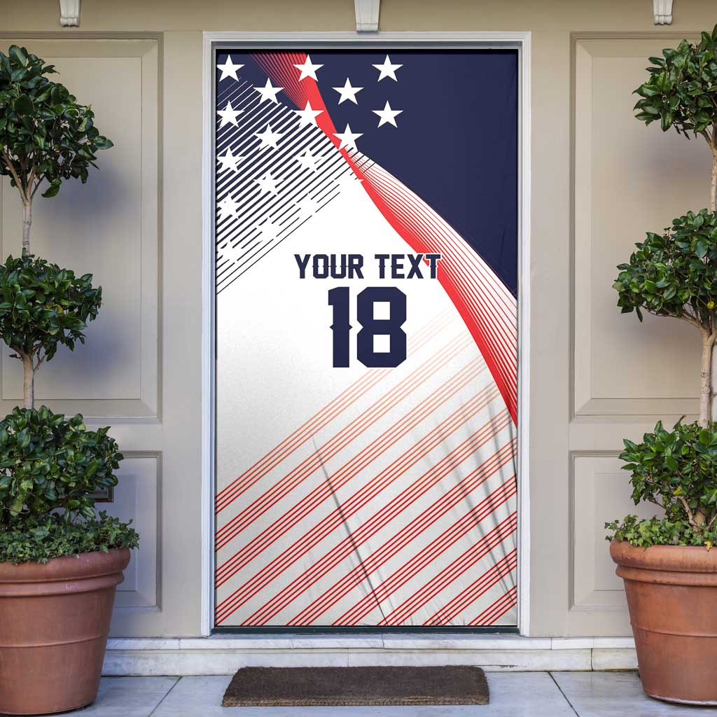 Custom USA Soccer Door Cover Play With Pride - Wonder Print Shop
