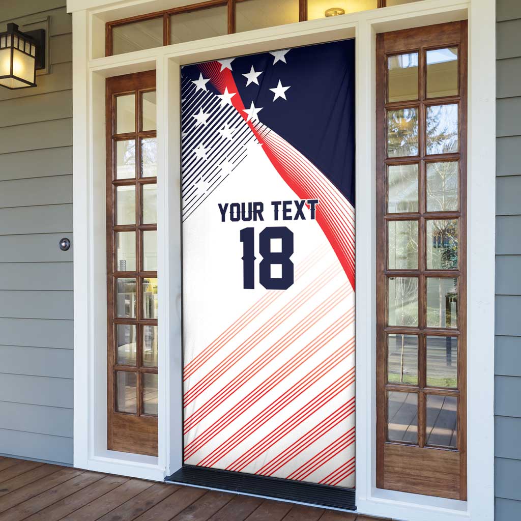 Custom USA Soccer Door Cover Play With Pride - Wonder Print Shop