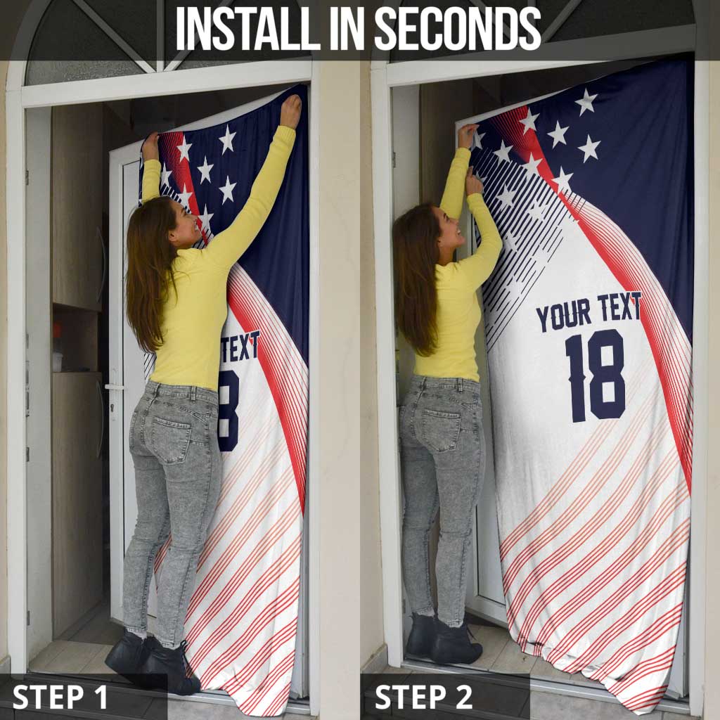 Custom USA Soccer Door Cover Play With Pride - Wonder Print Shop