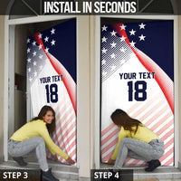 Custom USA Soccer Door Cover Play With Pride - Wonder Print Shop