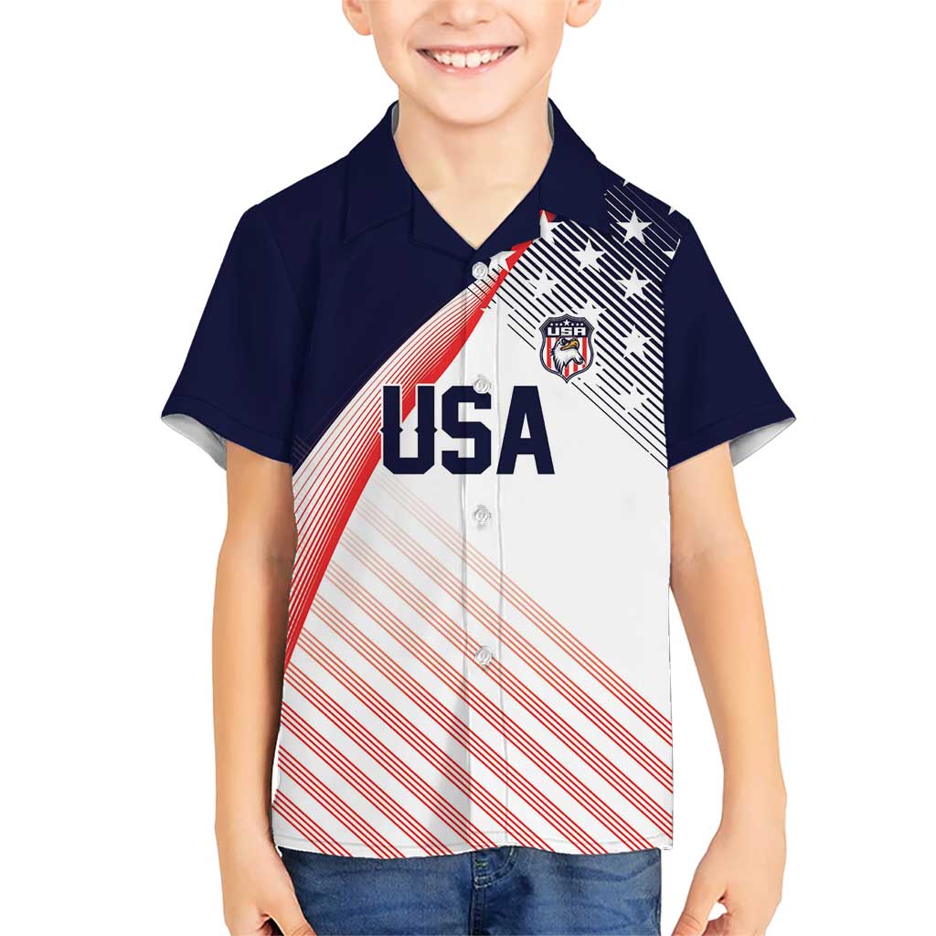 Custom USA Soccer Family Matching Short Sleeve Bodycon Dress and Hawaiian Shirt Play With Pride - Wonder Print Shop