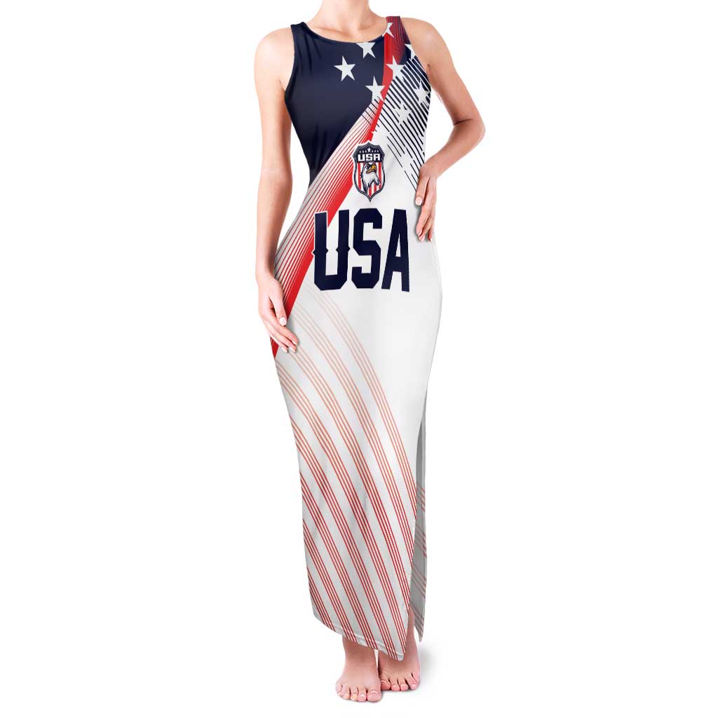 Custom USA Soccer Family Matching Tank Maxi Dress and Hawaiian Shirt Play With Pride - Wonder Print Shop