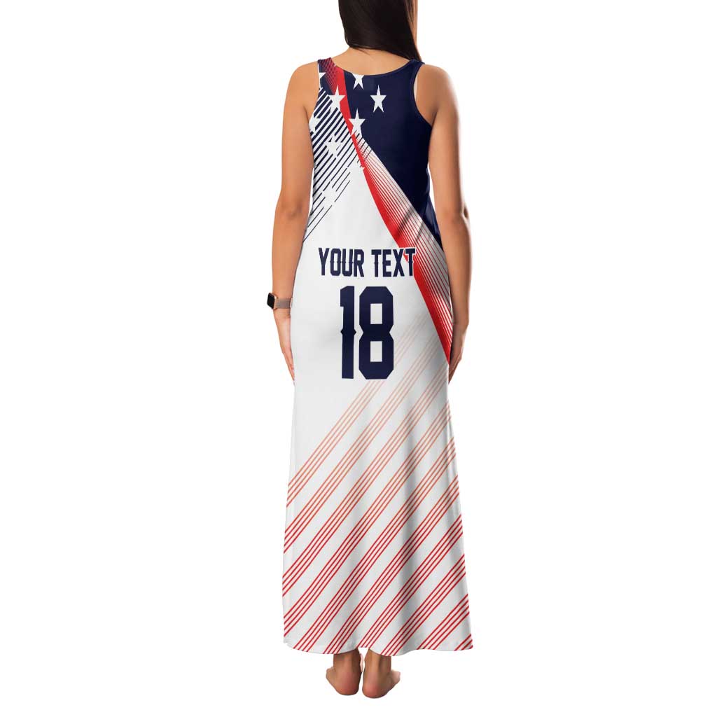 Custom USA Soccer Family Matching Tank Maxi Dress and Hawaiian Shirt Play With Pride - Wonder Print Shop