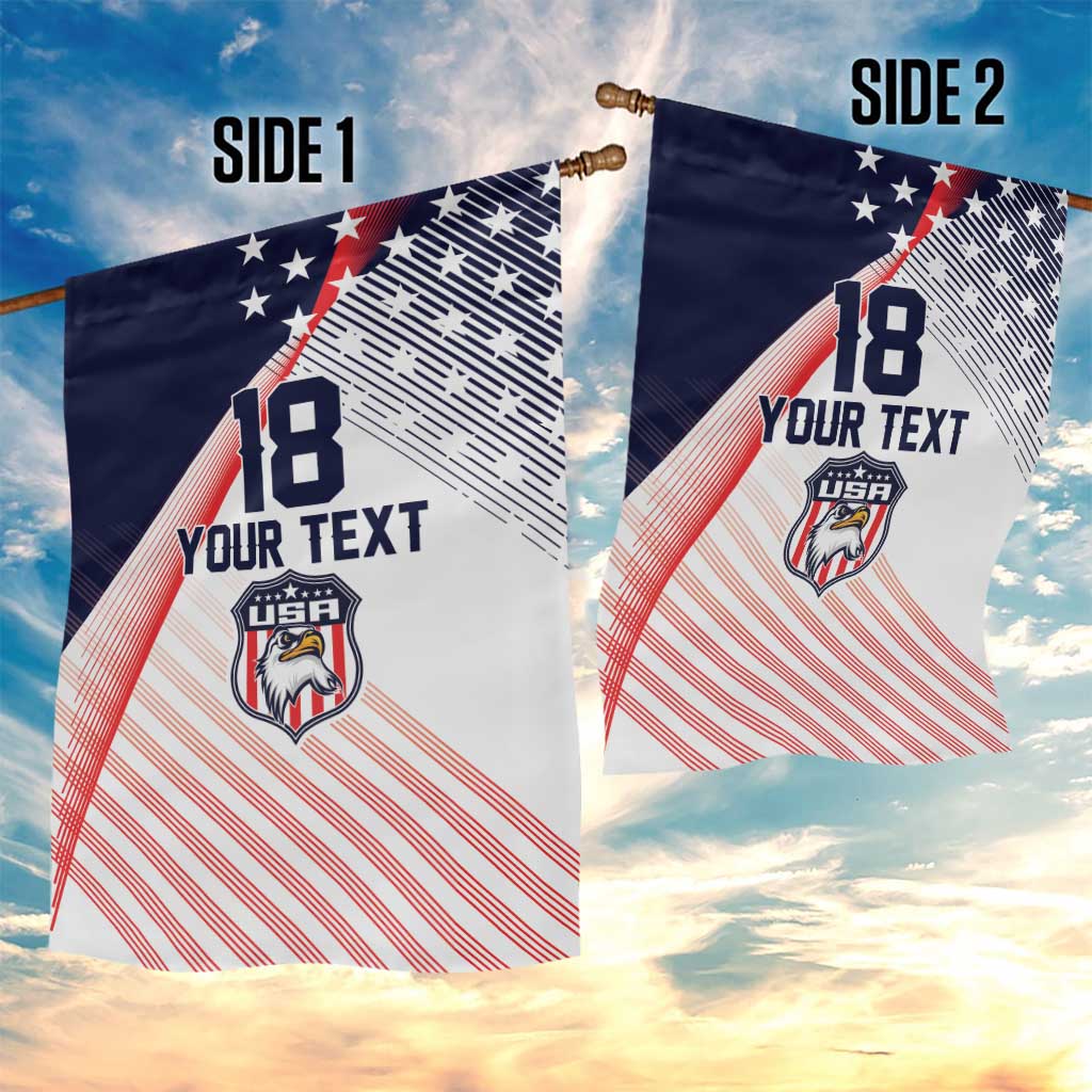 Custom USA Soccer Garden Flag Play With Pride - Wonder Print Shop