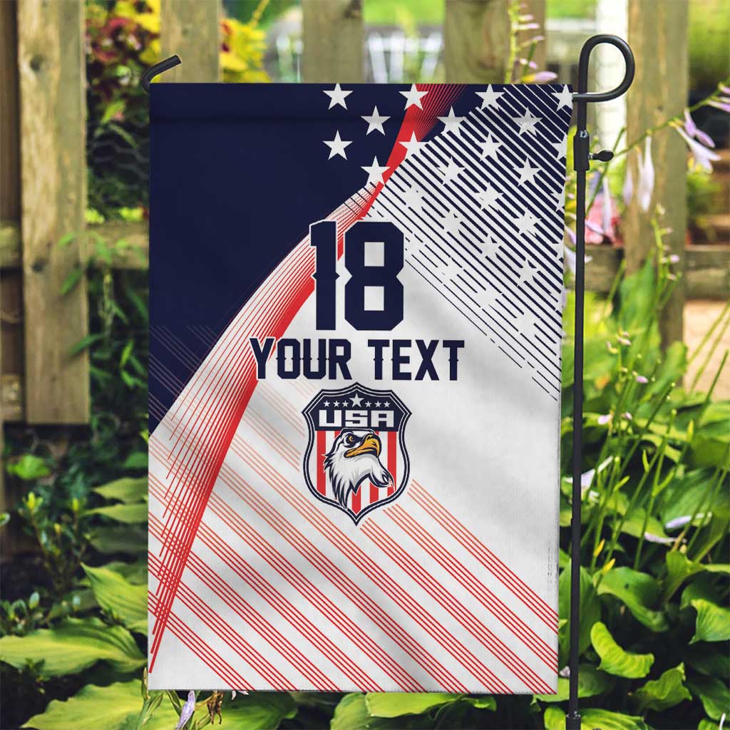 Custom USA Soccer Garden Flag Play With Pride - Wonder Print Shop