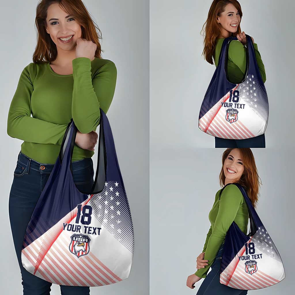 Custom USA Soccer Grocery Bag Play With Pride - Wonder Print Shop