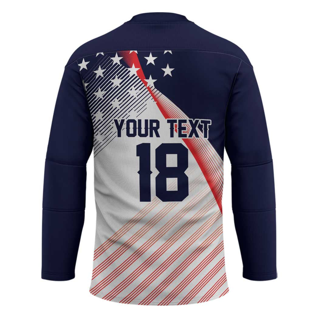Custom USA Soccer Hockey Jersey Play With Pride - Wonder Print Shop