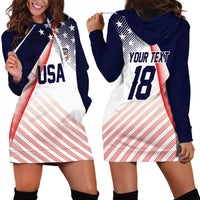 Custom USA Soccer Hoodie Dress Play With Pride - Wonder Print Shop
