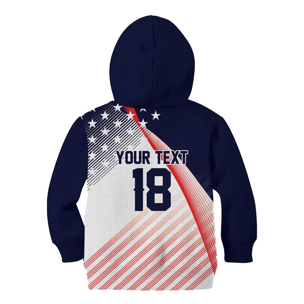 Custom USA Soccer Kid Hoodie Play With Pride - Wonder Print Shop