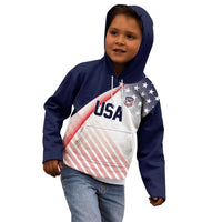 Custom USA Soccer Kid Hoodie Play With Pride - Wonder Print Shop