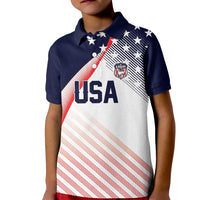 Custom USA Soccer Kid Polo Shirt Play With Pride - Wonder Print Shop