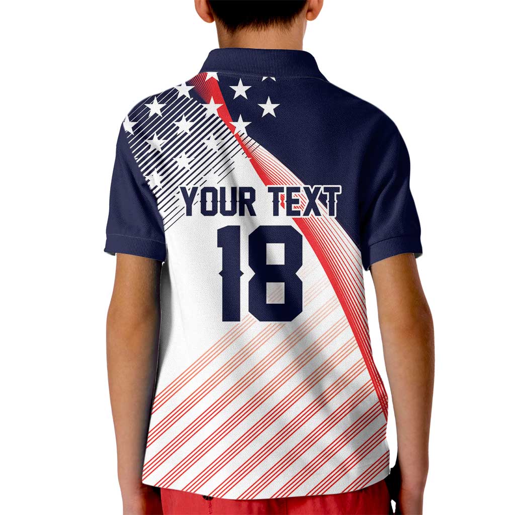 Custom USA Soccer Kid Polo Shirt Play With Pride - Wonder Print Shop