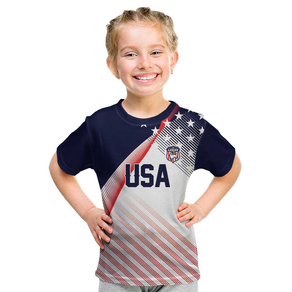 Custom USA Soccer Kid T Shirt Play With Pride - Wonder Print Shop