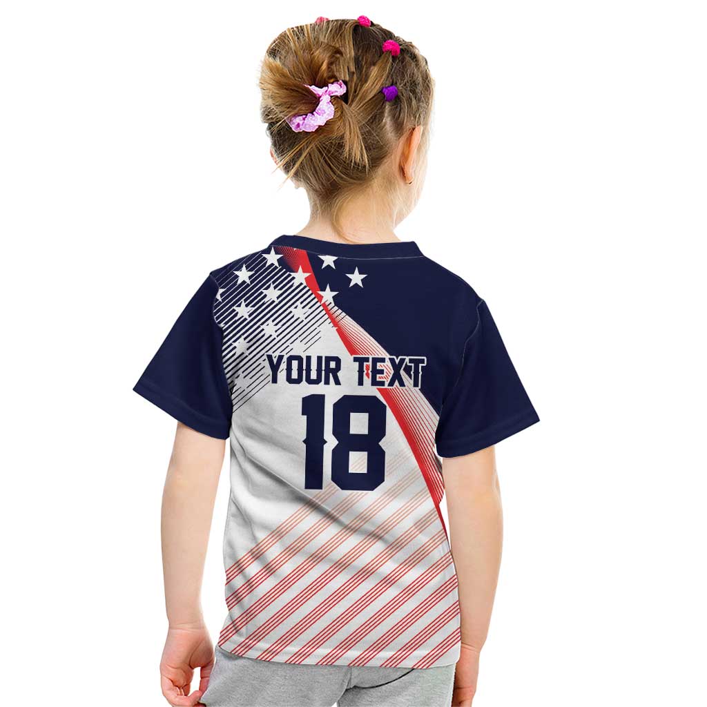 Custom USA Soccer Kid T Shirt Play With Pride - Wonder Print Shop