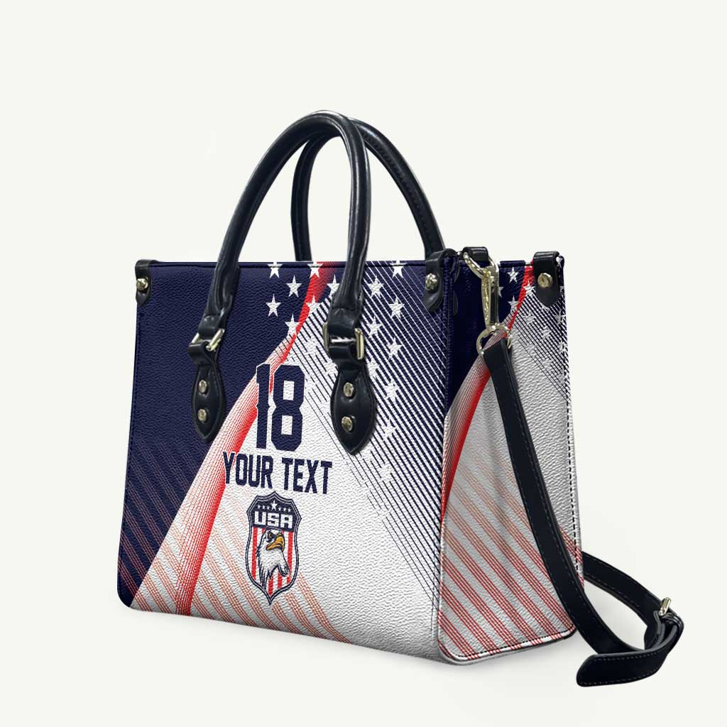 Custom USA Soccer Leather Bag Play With Pride - Wonder Print Shop