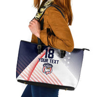 Custom USA Soccer Leather Tote Bag Play With Pride - Wonder Print Shop