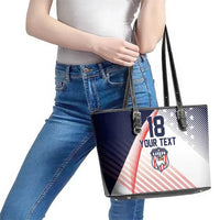 Custom USA Soccer Leather Tote Bag Play With Pride - Wonder Print Shop