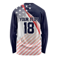 Custom USA Soccer Long Sleeve Shirt Play With Pride - Wonder Print Shop