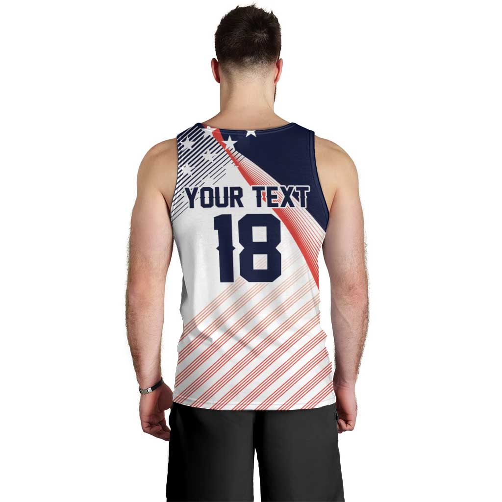 Custom USA Soccer Men Tank Top Play With Pride - Wonder Print Shop