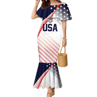 Custom USA Soccer Mermaid Dress Play With Pride - Wonder Print Shop