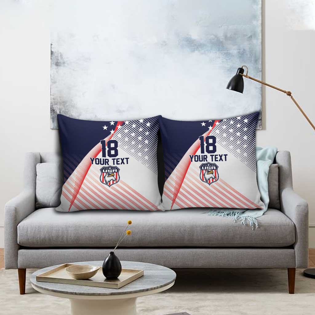 Custom USA Soccer Pillow Cover Play With Pride - Wonder Print Shop