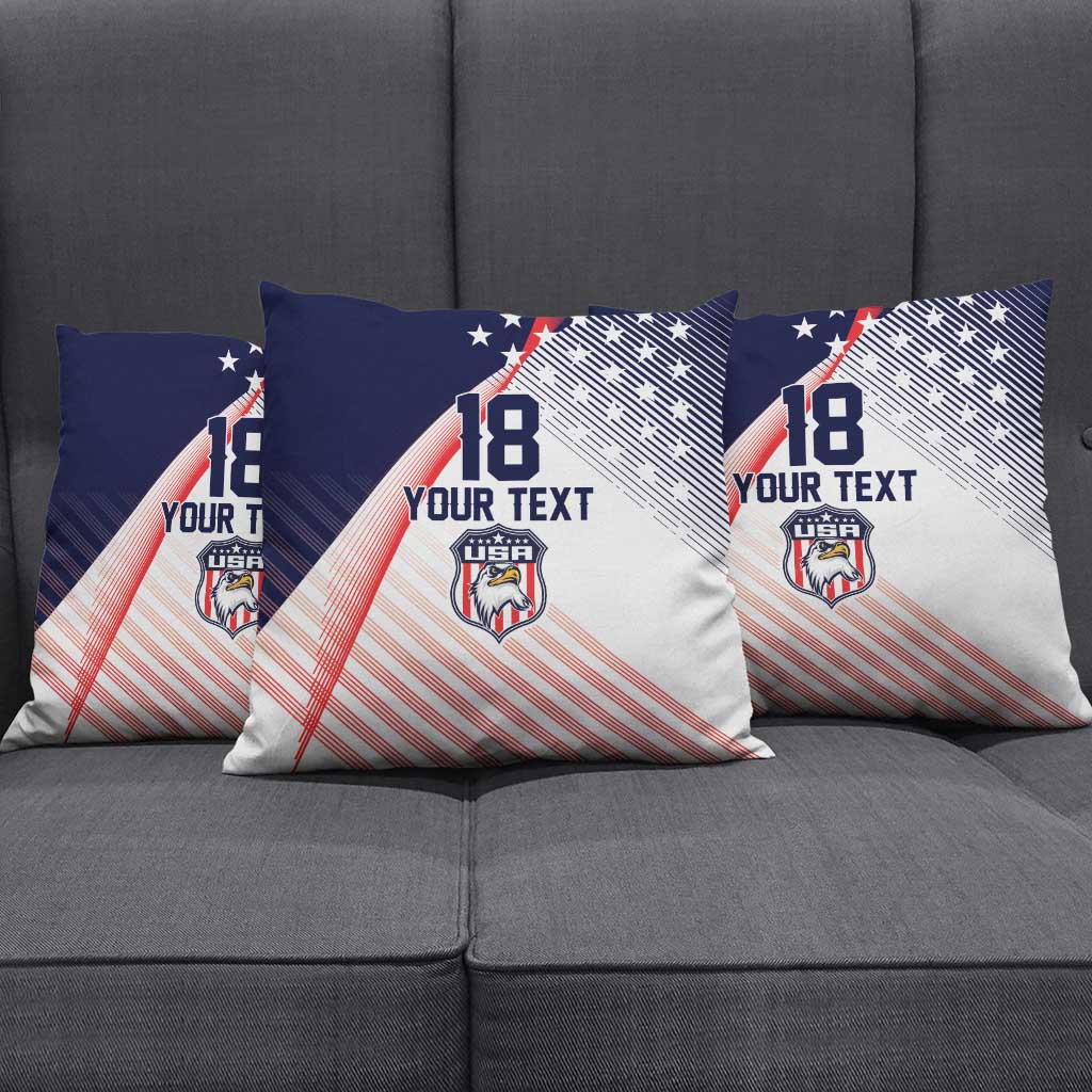 Custom USA Soccer Pillow Cover Play With Pride - Wonder Print Shop