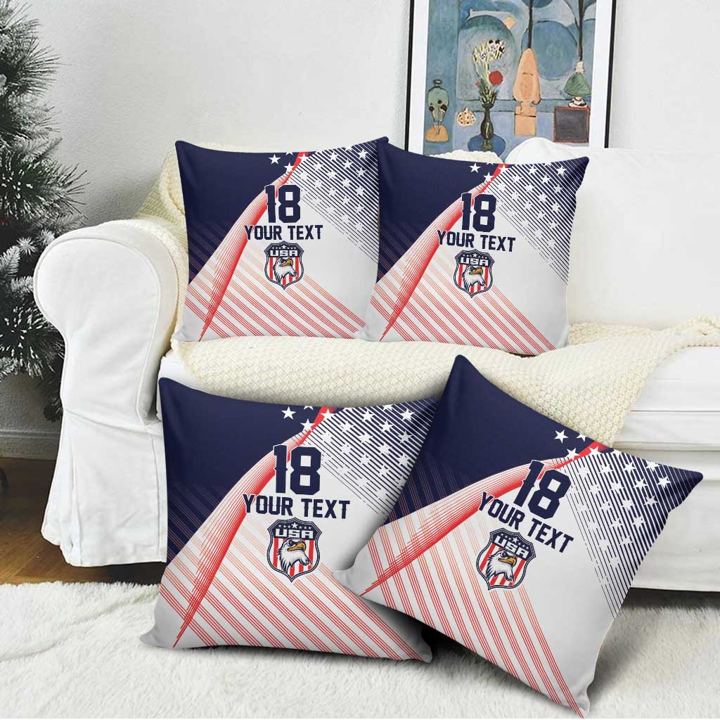 Custom USA Soccer Pillow Cover Play With Pride - Wonder Print Shop