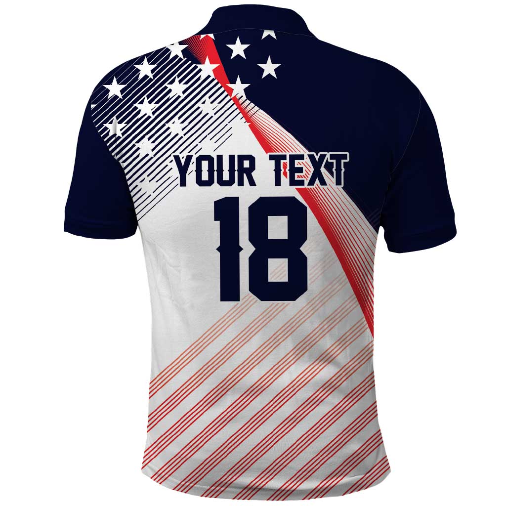 Custom USA Soccer Polo Shirt Play With Pride - Wonder Print Shop