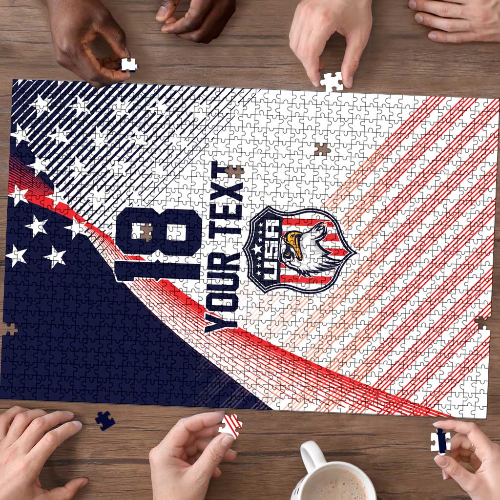 Custom USA Soccer Puzzle Play With Pride - Wonder Print Shop