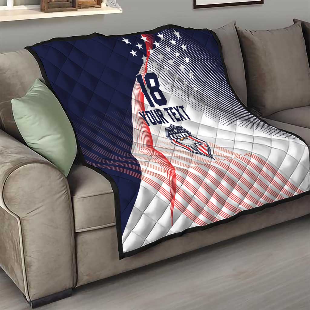 Custom USA Soccer Quilt Play With Pride - Wonder Print Shop
