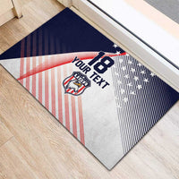 Custom USA Soccer Rubber Doormat Play With Pride - Wonder Print Shop
