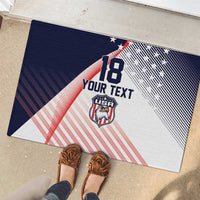 Custom USA Soccer Rubber Doormat Play With Pride - Wonder Print Shop