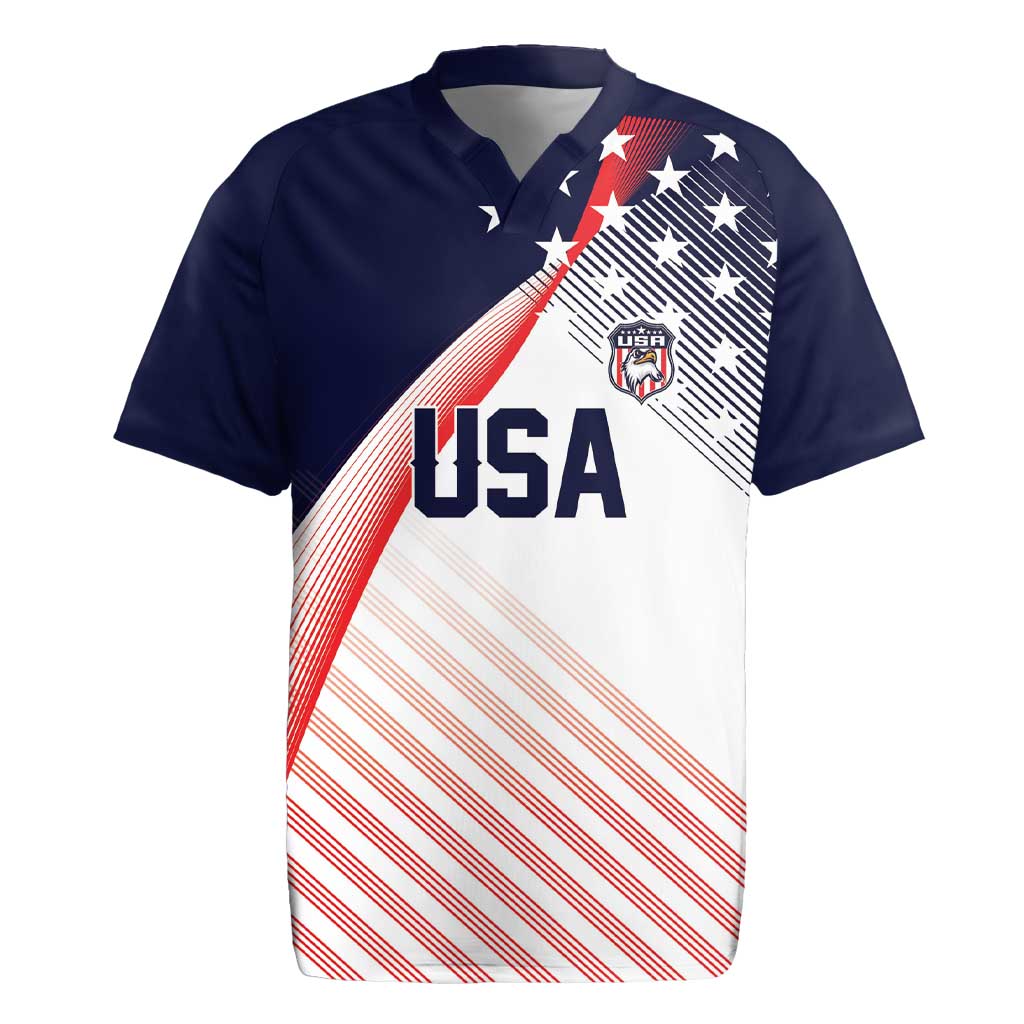Custom USA Soccer Rugby Jersey Play With Pride - Wonder Print Shop